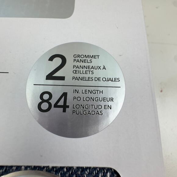 SunSmart Total Blackout Lined Panel Pair with Grommets Indigo Color 2 Panels - Picture 9 of 11